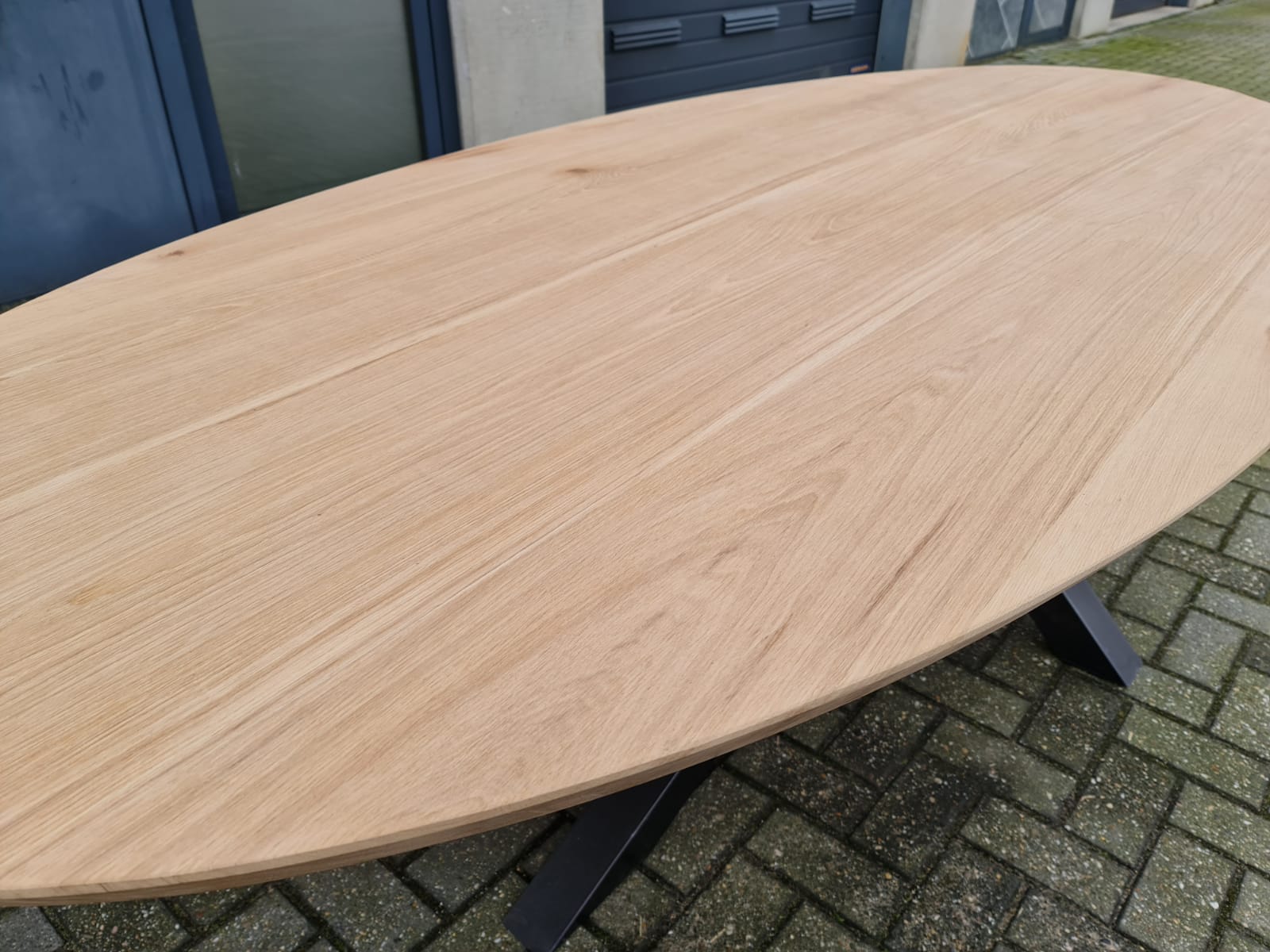 Ovale Eiken tafel IDEEE tweedehands design